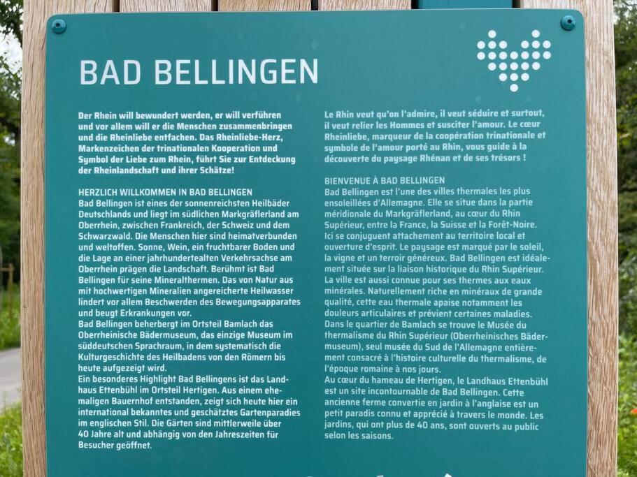 Vogesenblick Apartment Bad Bellingen Luaran gambar